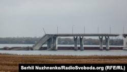 Зруйнований Антонівський міст на Херсонщині, листопад 2022 року