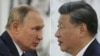 Комбинированное фото. Президент России Владимир Путин (слева) и глава Китая Си Цзиньпин. Фотографии были сделаны 15 сентября 2022 года во время саммита Шанхайской организации сотрудничества (ШОС) в Самарканде
