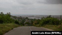 A view of the Kakhovka reservoir close to the city of Zaporizhzhya