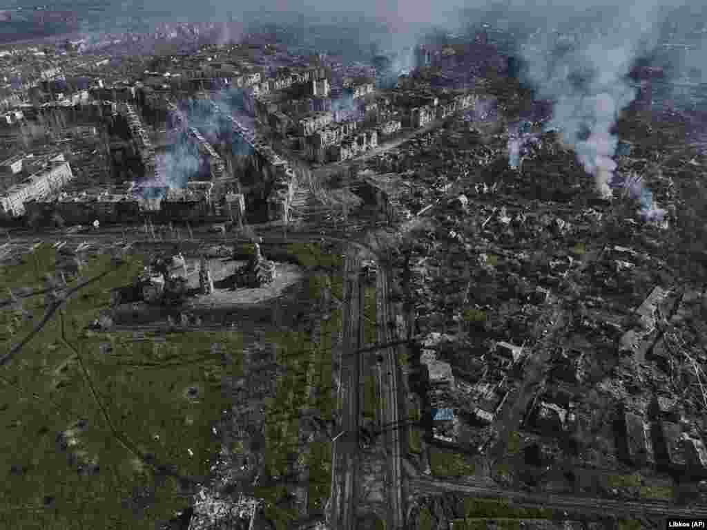 &quot;The Russians are destroying buildings in Bakhmut to prevent our soldiers from using them as fortifications,&quot;&nbsp;Cherevatiy said. &nbsp;