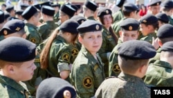 Свеченост по повод завршувањето на годината во средното кадетско училиште „Генерал Јермолов“ во Ставропол, Русија (архивска фотографија)