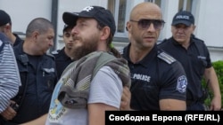 Manol Glishev (in hat) says the post that landed him in hot water "was pro-Ukrainian and even anti-Russian."