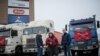Протестующие дальнобойщики