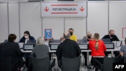 Some Bosnians went to Serbia to get vaccinated against COVID-19.