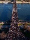 Tens Of Thousands Of Serbian Student Protesters Block 3 Bridges In Novi Sad Tens Of Thousands Of Serbian Student Protesters Block 3 Bridges In Novi Sad