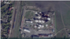 Крым -- Скриншот спутникового снимка нефтебазы в Гвардейском, опубликованного в телеграм-канале Радио Свобода
