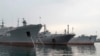 Ships from Russia's Black Sea Fleet moored in the Crimean port of Sevastopol. 