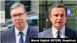 Predsednik Srbije Aleksandar Vučić i premijer Kosova Aljbin Kurti