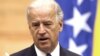 US Vice President Joe Biden addresses the Bosnian parliament in Sarajevo on May 19, 2009