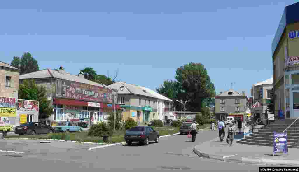 The center of Pokrovsk photographed in 2012. Through the past century, and under different names, the eastern Ukrainian city endured fighting in Russia’s Civil War, then German occupation in World War II. Now Pokrovsk looks set to be overtaken by war yet again. 