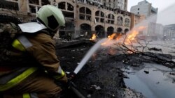Sirens Wail, A Child Flees For Safety, As Russia Bombs Kyiv (Video)