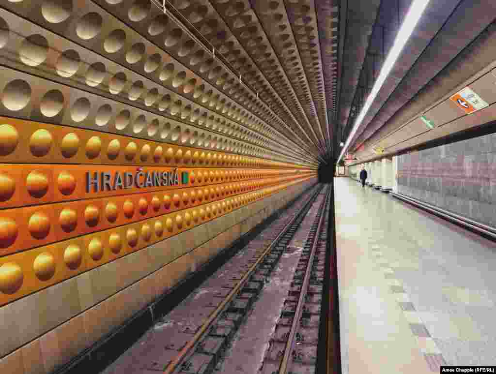 A Prague Metro station seen on December 5. Several other European countries, including Czechia's neighbor Germany, are making active preparations to shelter its population in light of what is being called a "worsening international threat situation." 