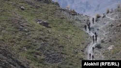 ډيورنډ کرښې ته څېرمه د افغانستان د خوست سرحدي سيمه ـ پخوانی انځور.