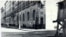 Главная улица Норильска, проспект Сталина, с лагерной вышкой. Начало 1950-х