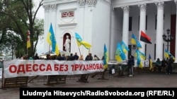 Акция протеста против Геннадия Труханова у здание Одесской городской администрации, 2016 год