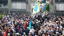 Ukrainians Attend Funeral Of Murdered Politician Parubiy In Lviv