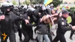 Police Clash With Maidan Supporters In Kharkiv