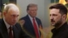 Владимир Зеленский (справа), Дональд Трамп и Владимир Путин (слева). Коллаж