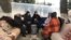 Участники акции на Театральной площади Цхинвали